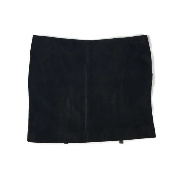 Anine Bing | 100% Lamb Leather Suede Mini Skirt - Picture 6 of 8